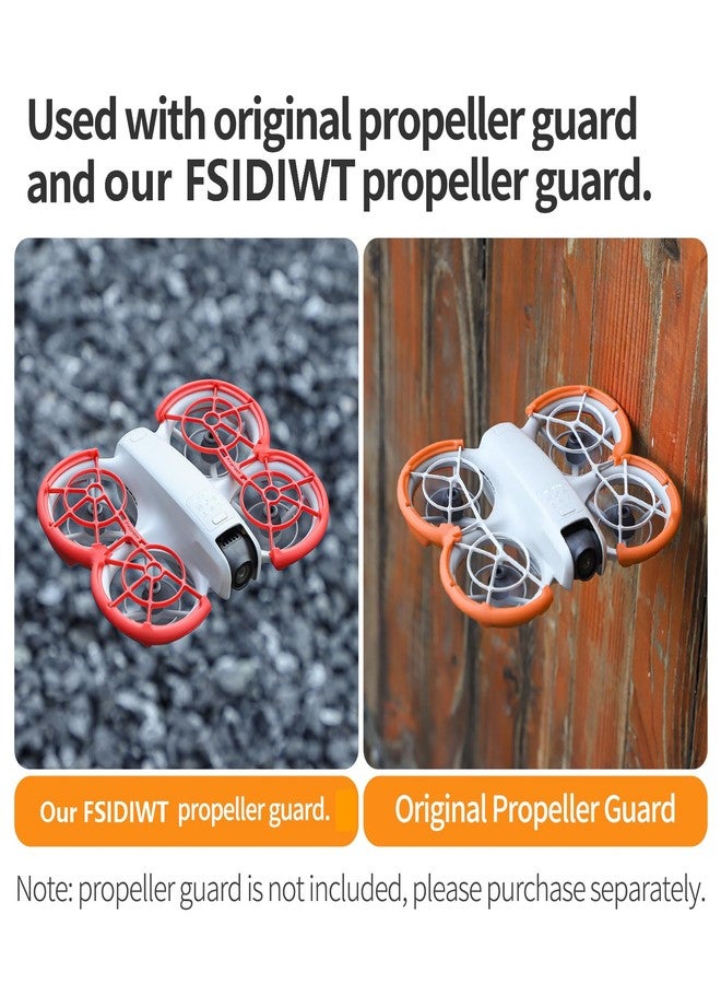 FSIDIWT Neo Propeller Guard Protector + Gimbal Bumper Guard for DJI Neo, 2 in 1 Anti-Collision Protection Guard Set for DJI Neo Accessories (Orange) - Image 5